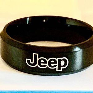 Jeep Inspired titanium 8MM ring